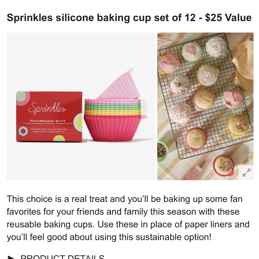 Sprinkles silicone baking cup set